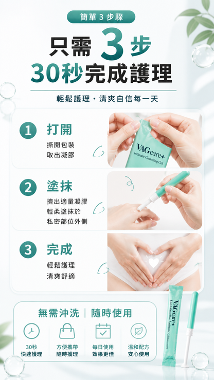 韓國VAGcare+益生菌女性私密護理凝膠〖 減少99%念珠菌， 舒緩陰道不適，除異味，提升彈性，改善暗沉，強效保濕〗