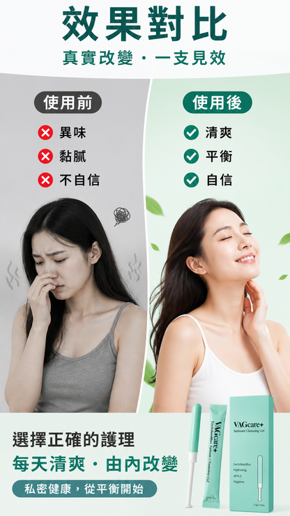 韓國VAGcare+益生菌女性私密護理凝膠〖 減少99%念珠菌， 舒緩陰道不適，除異味，提升彈性，改善暗沉，強效保濕〗